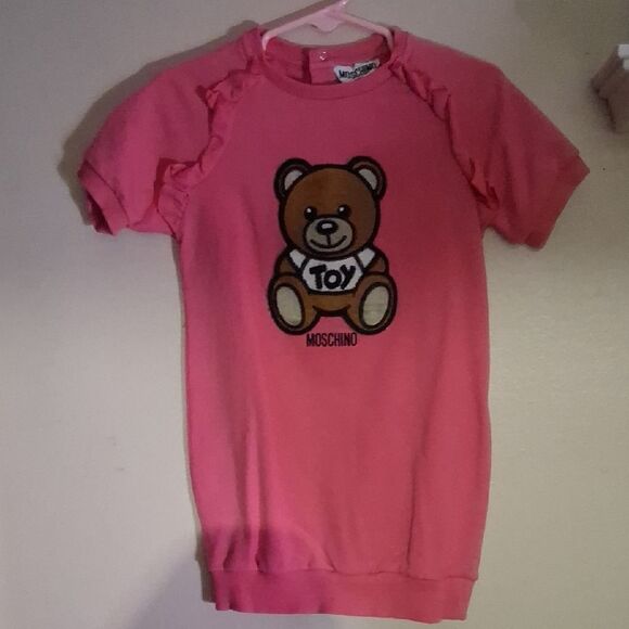 Moschino Other - Moschino Pink Teddy Bear Kids Dress Size 2 Years